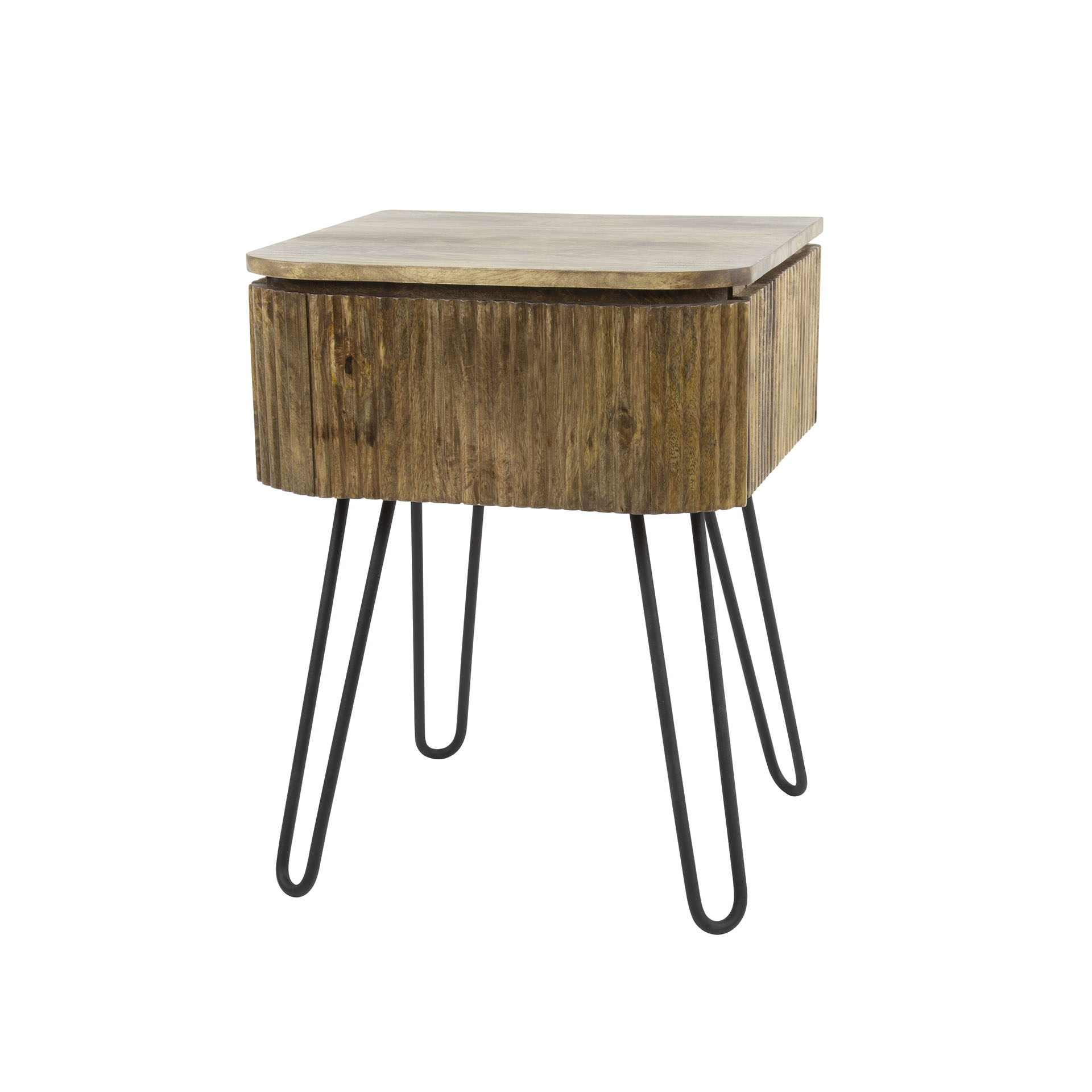 Nachtkommode-Belize-45-cm-breite-mit-1-Schublade-aus-Mangoholz-mit-Nadel-Fusse_2301_Prestige_Moebel Nachtkommode Belize 45 cm mit 1 Schublade Nadelfüße