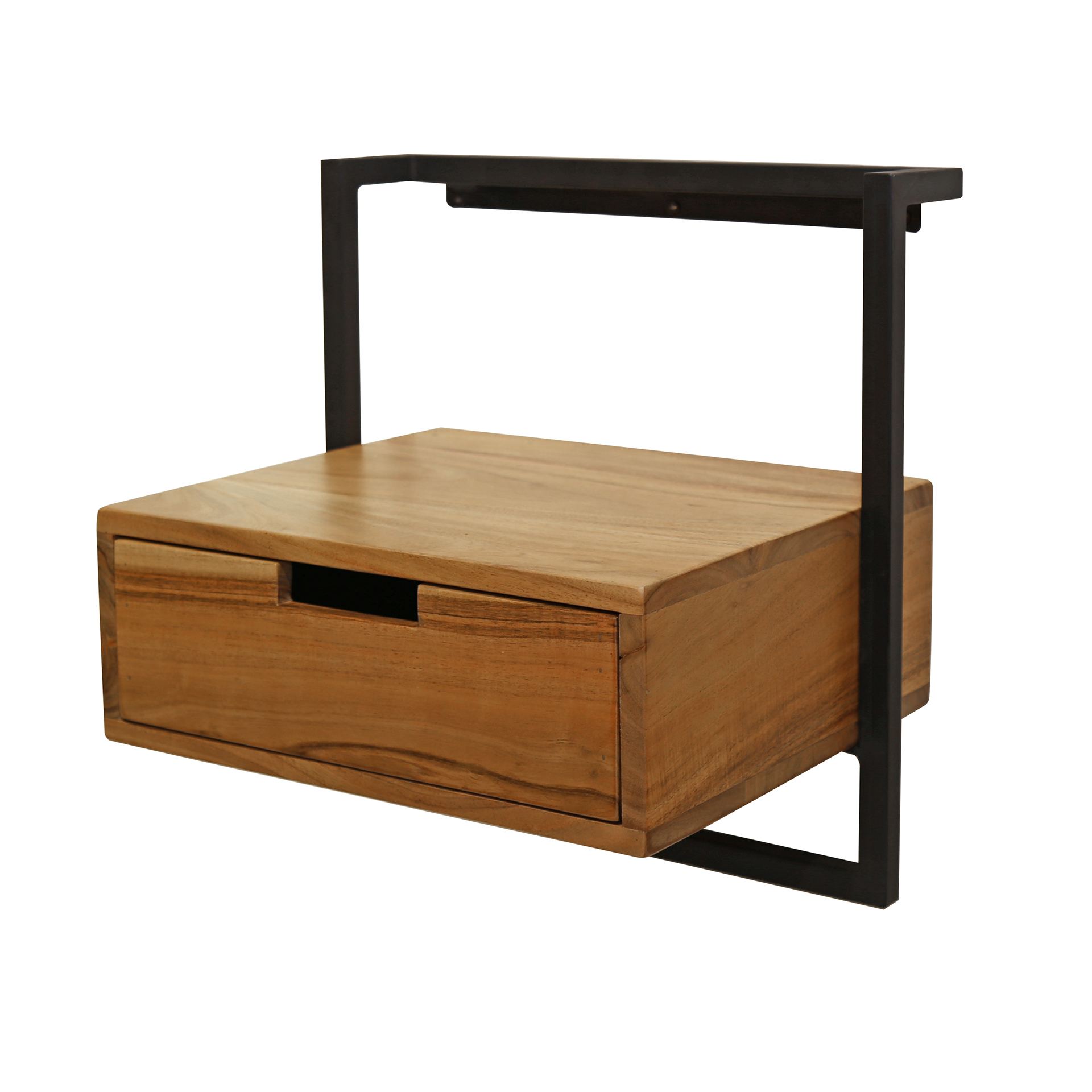 Nachttisch Air Solid Akazienholz mit 1 Schublade