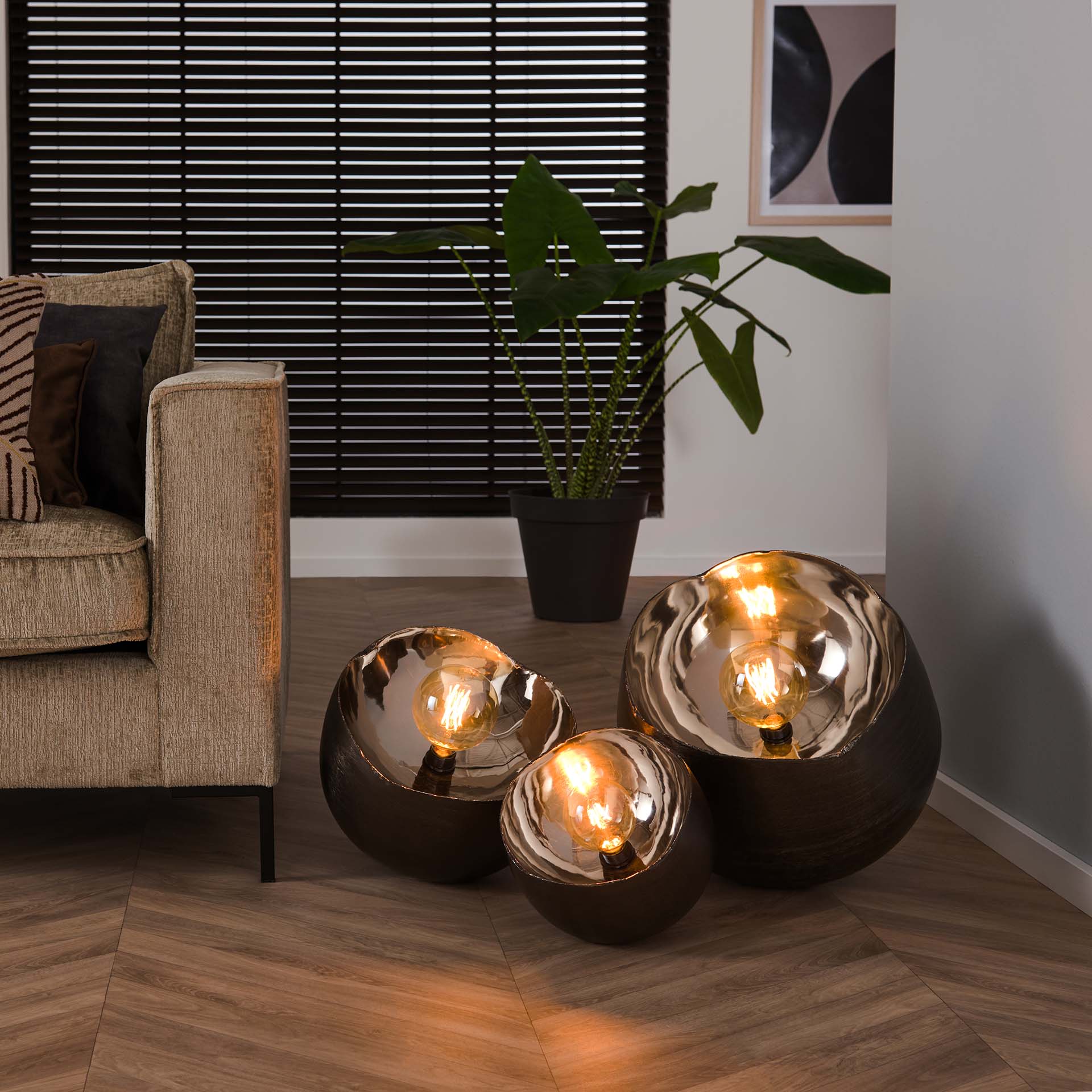 Design Tischlampe MIRROR M 28 cm