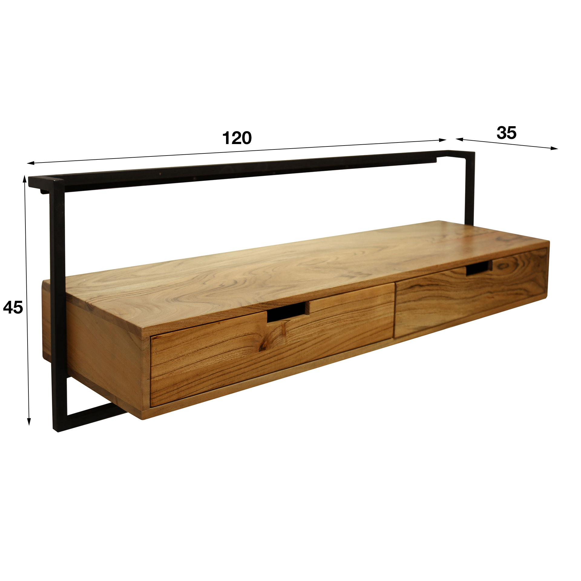 Home Designs TV-Möbel air solid 120 cm Akazienholz