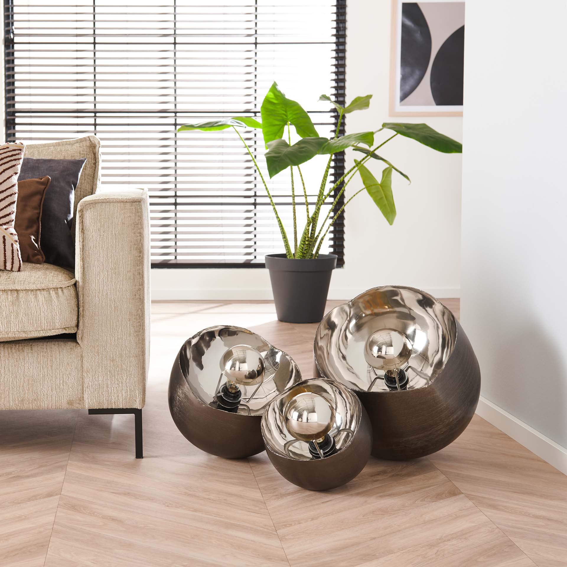 Design Tischlampe MIRROR M 28 cm