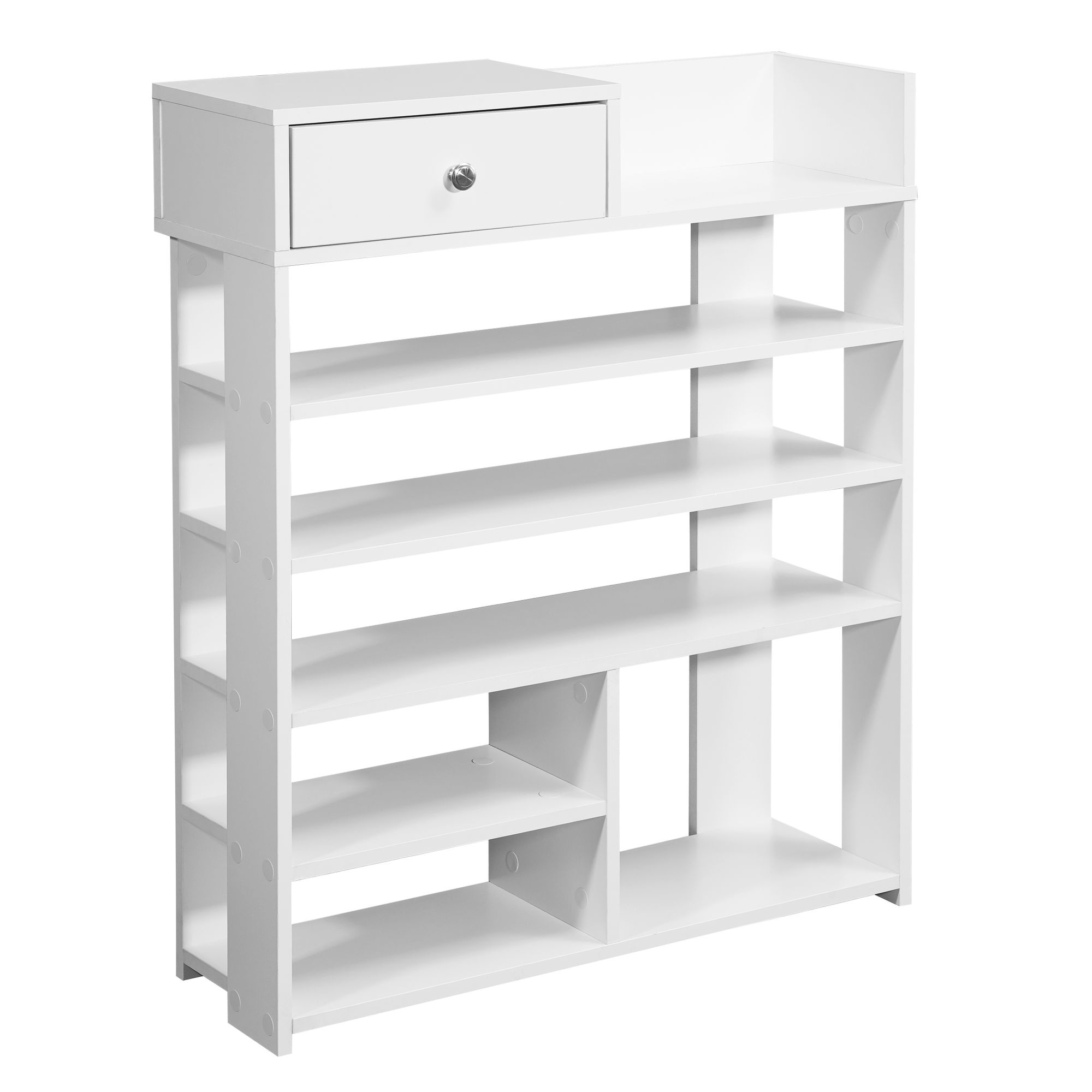 52565-WOHNLING-Design-Schuhregal-75-x-92-5-x-24-cm-Flurregal-Weiss---Hohes-Standregal-mit-7-Faechern---Regal-mit-Schublade--WL6-070-WL6-070_2.jpg