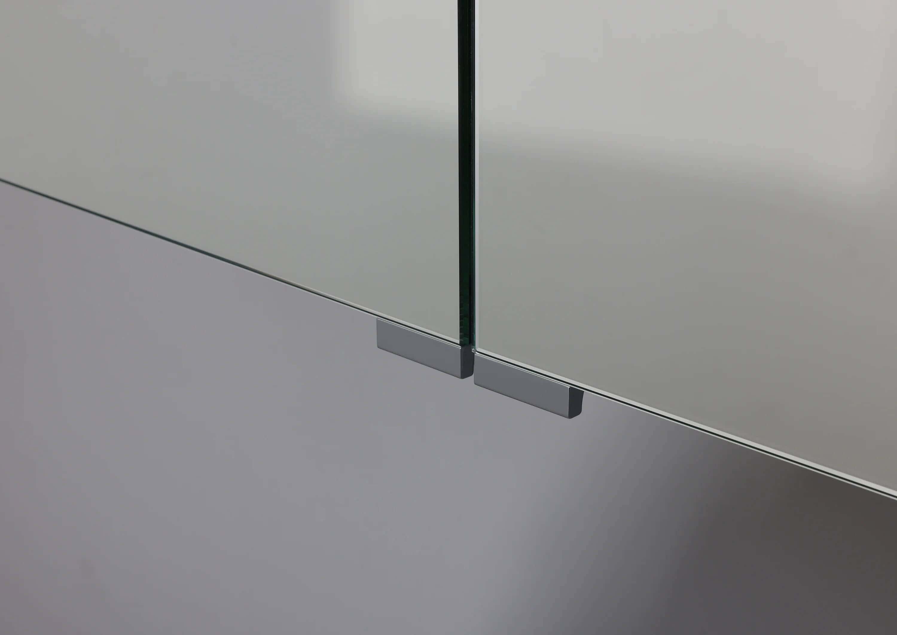 Barcelo Badmöbel Set 70 cm grifflos, mit Spiegelschrank Multi-LED