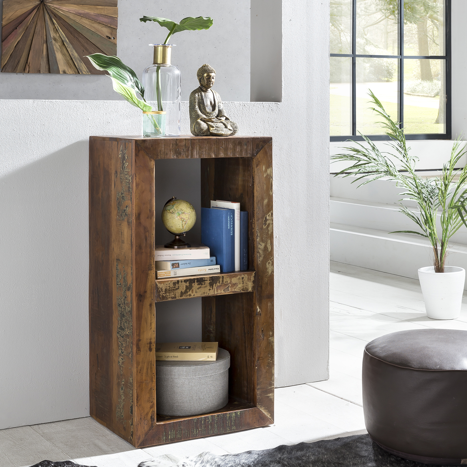 43685-WOHNLING-Buecherregal-Kalkutta-45-x-35-x-90-cm---Massivholz-Regal-mit-2-Ebenen---Cube-Beistelltisch-Wohnzimmer---Standregal-Shabby-Chic--Standregal-Buecherregal-Regal-2-Boeden-buech.jpg