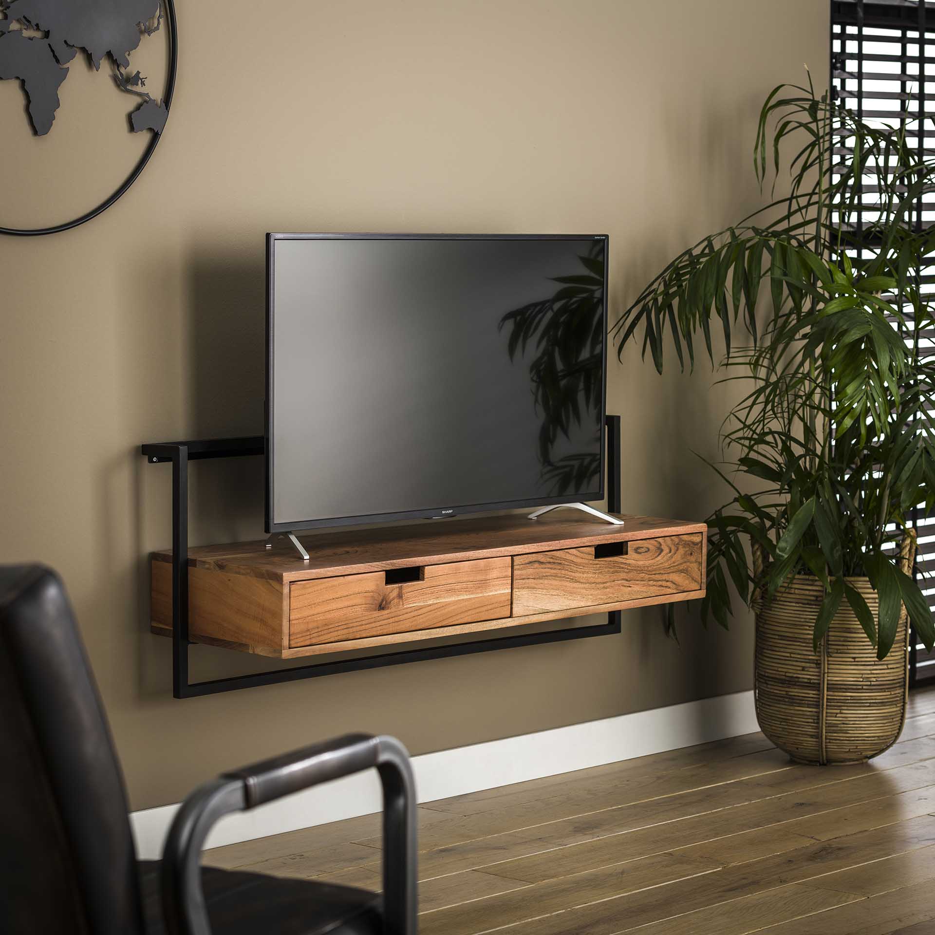 Home Designs TV-Möbel air solid 120 cm Akazienholz