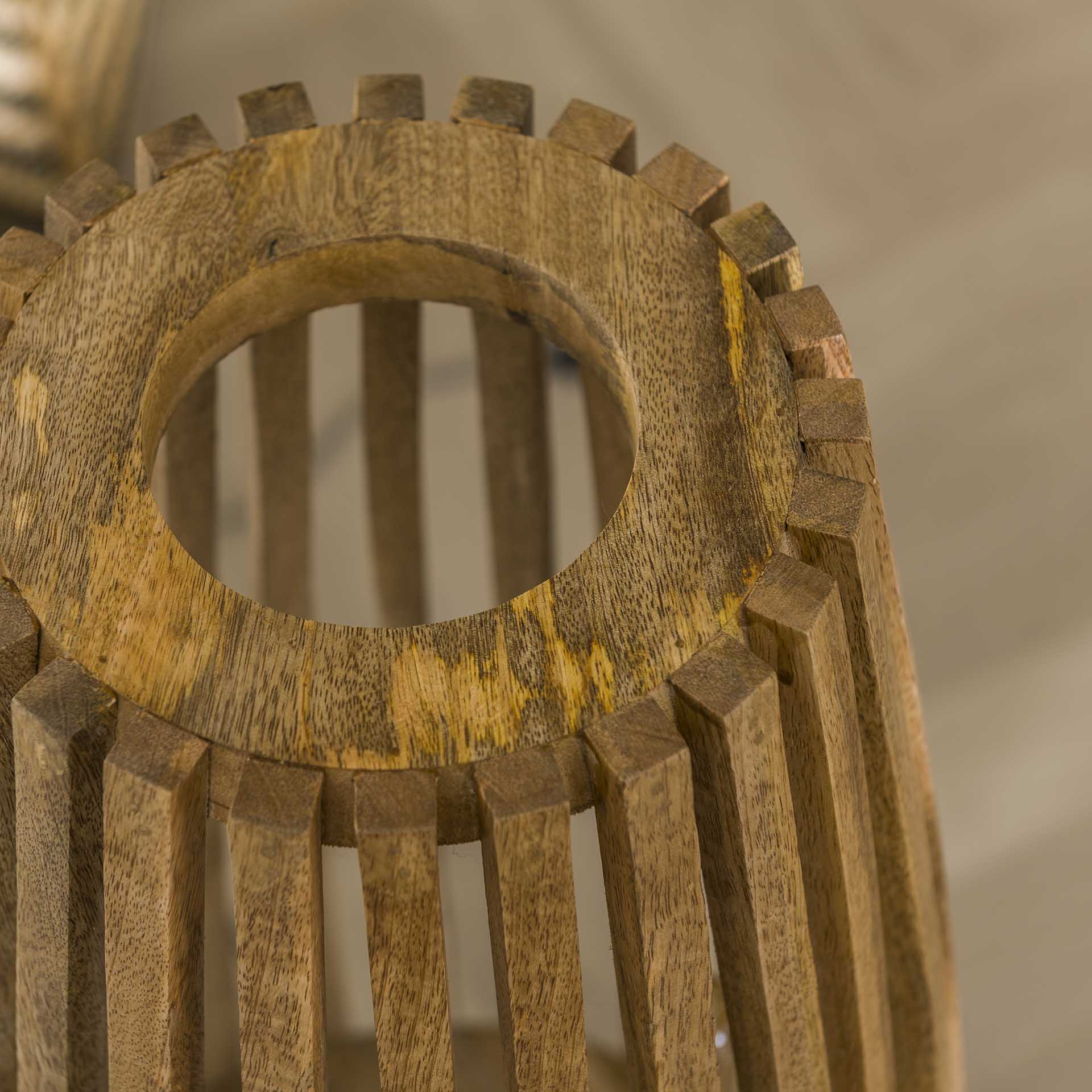 Design Stehlampe LAUNCH / Massiv mango naturel E27