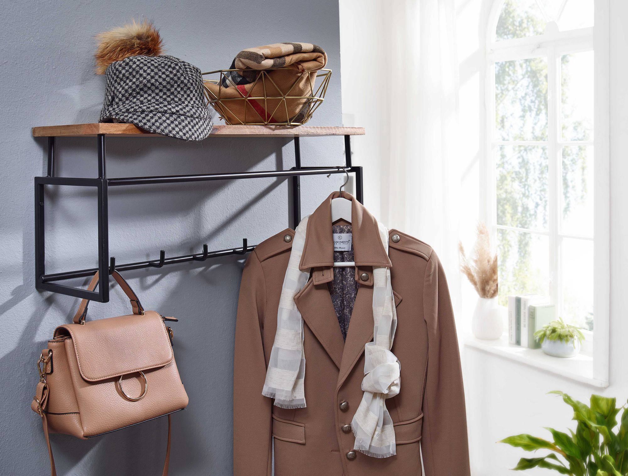 63435-WOHNLING-Garderobe-Stahl-schwarz--Mango-Holz-70x20x29-cm-WL6-450-WL6-450_4.jpg