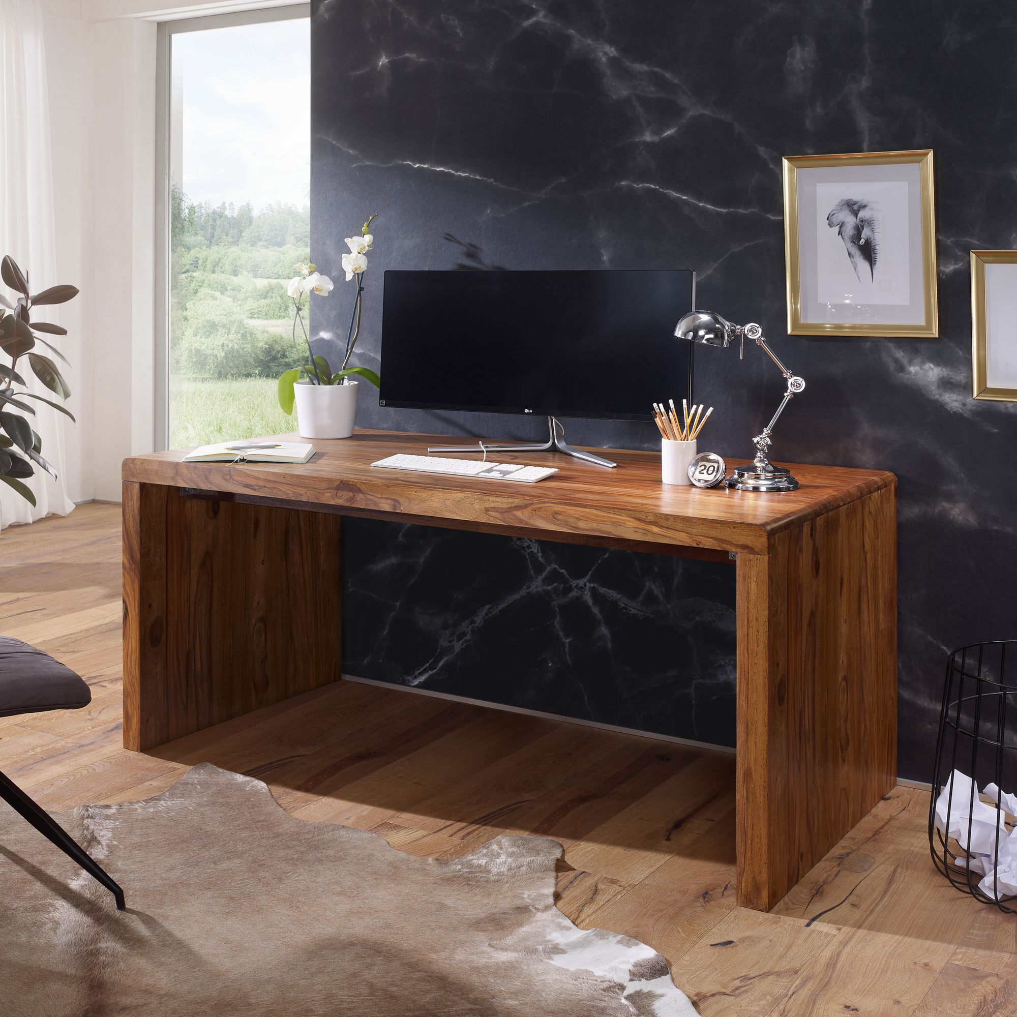 36261-WOHNLING-Schreibtisch-BOHA-Massiv-Holz-Sheesham-Computertisch-160-cm-breit-Echtholz-Design-Ablage-Buero-Tisch-Landhaus-Stil-Echtholz--indisch--landhausstil--modern--palisander--Na_1.jpg