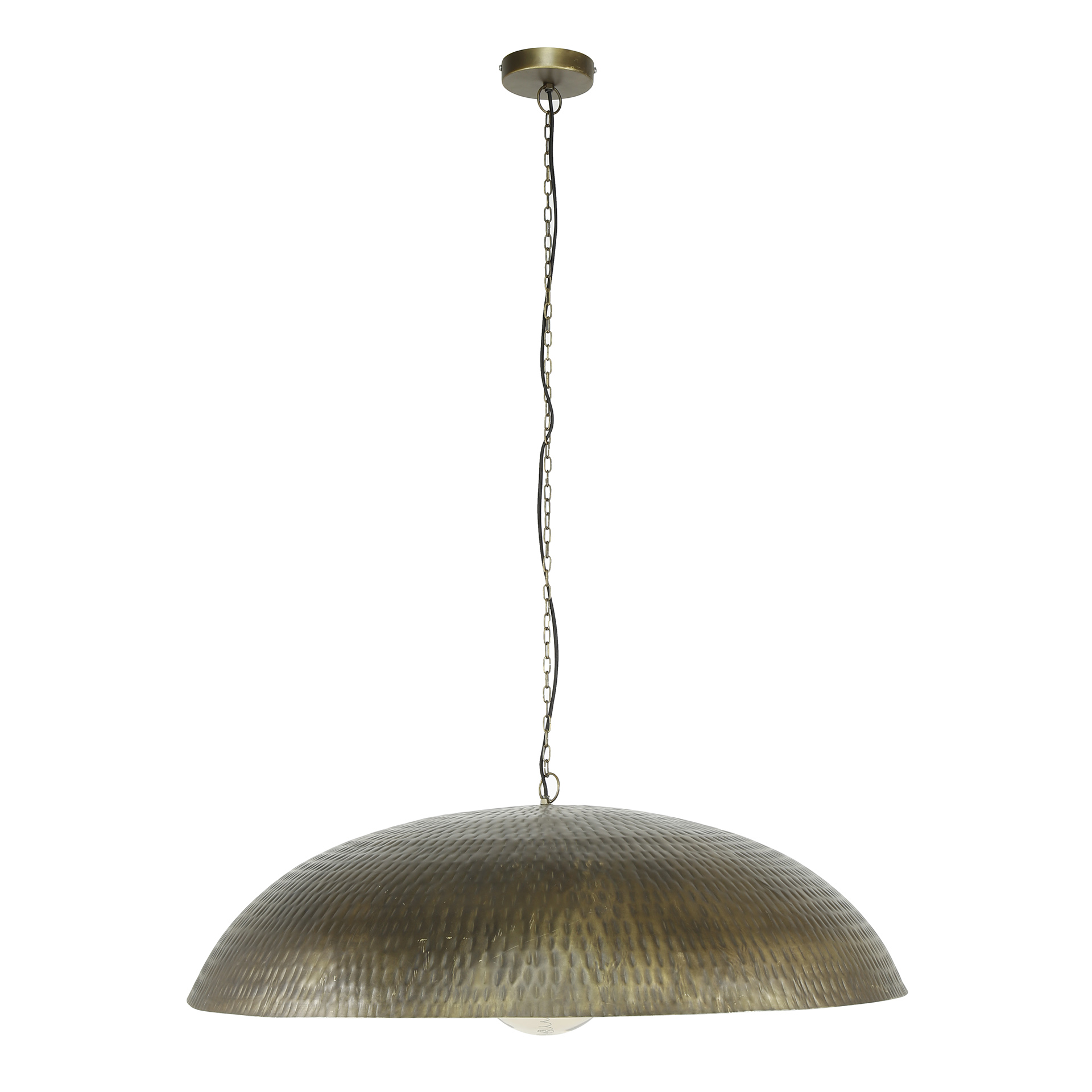 Design Deckenleuchte 90 cm Rund TACOL XL Industrial Design schwarz/bronze