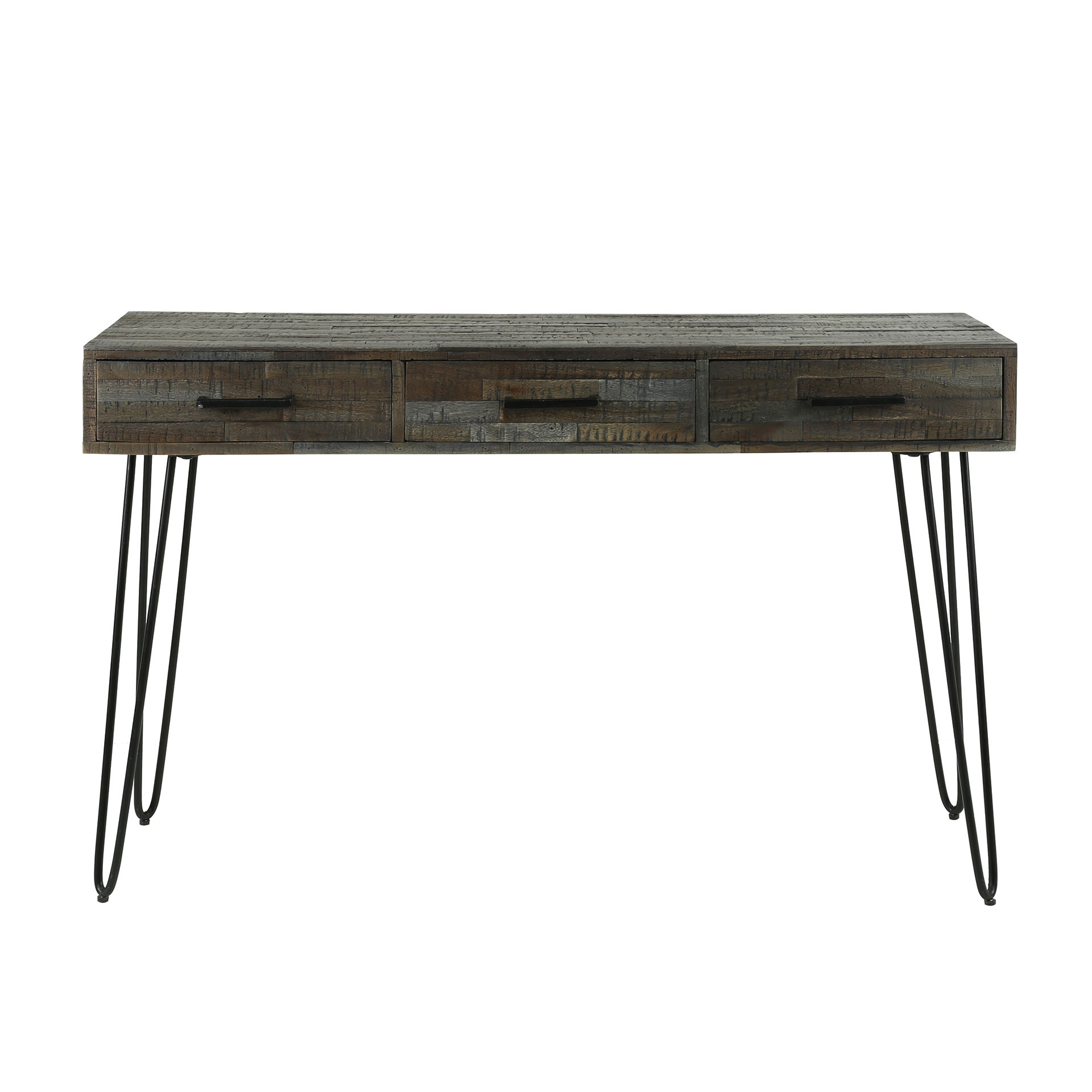 Konsolentisch 120 cm ZULU grau Metall Akazienholz