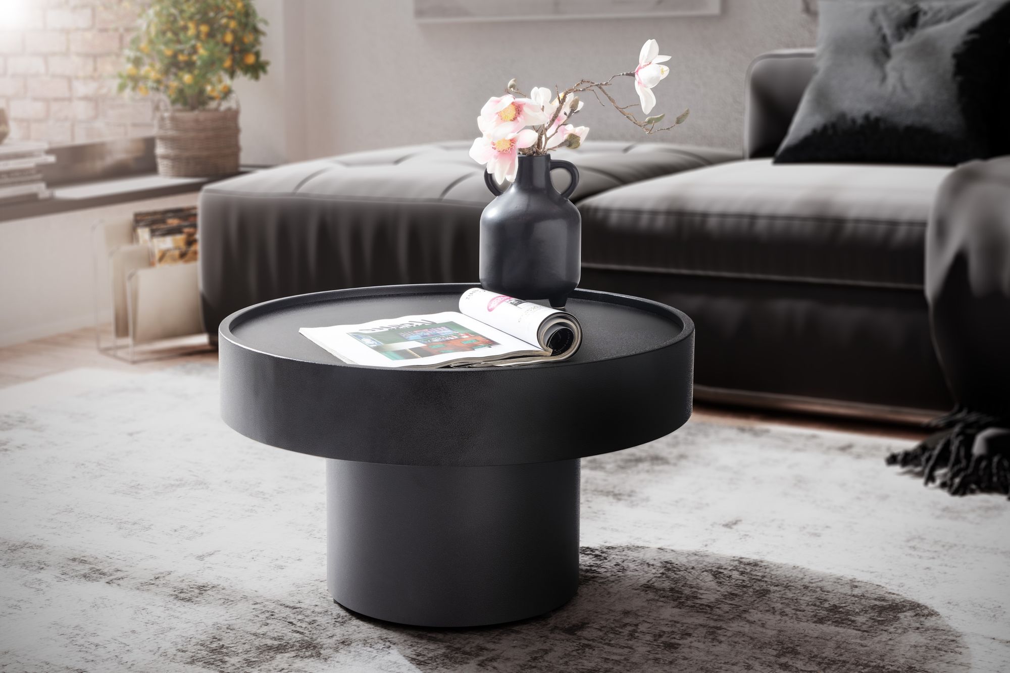 87525-WOHNLING-Couchtisch-60x60x30-cm-Metall-Schwarz-Sofatisch-Rund---Wohnzimmertisch-in-Pilz-Form---Design-Kaffeetisch-Eisen---Kleiner-Tisch-Beistelltisch-Wohnzimmer-Modern------------_5.jpg