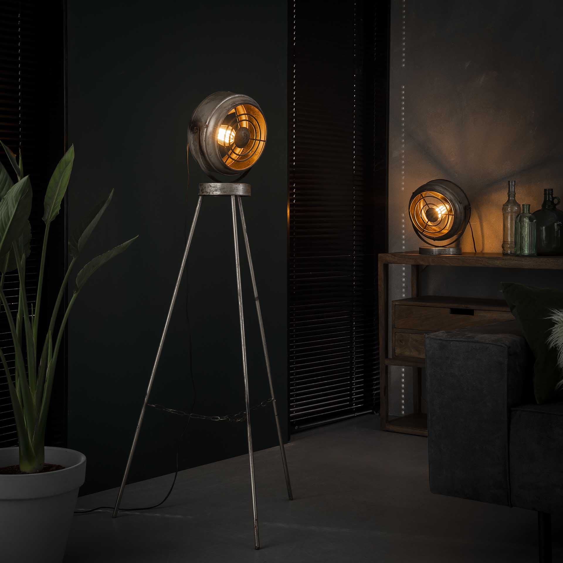 Design Stehlampe BONT Alt Silber Finish