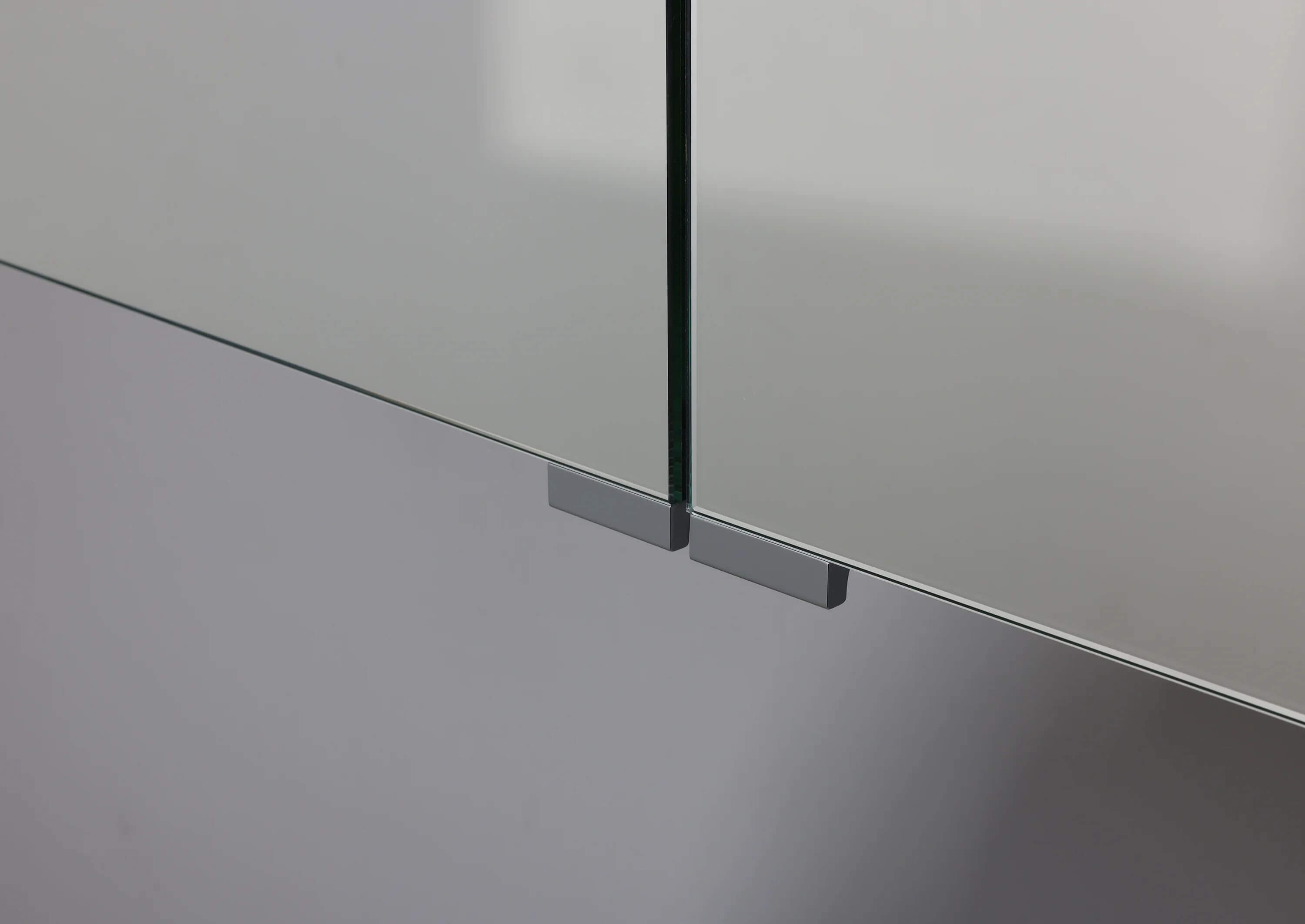 Badmöbel Set 100 cm, Multi-Led Spiegelschrank beidseitig verspiegelt, komplett vormontiert
