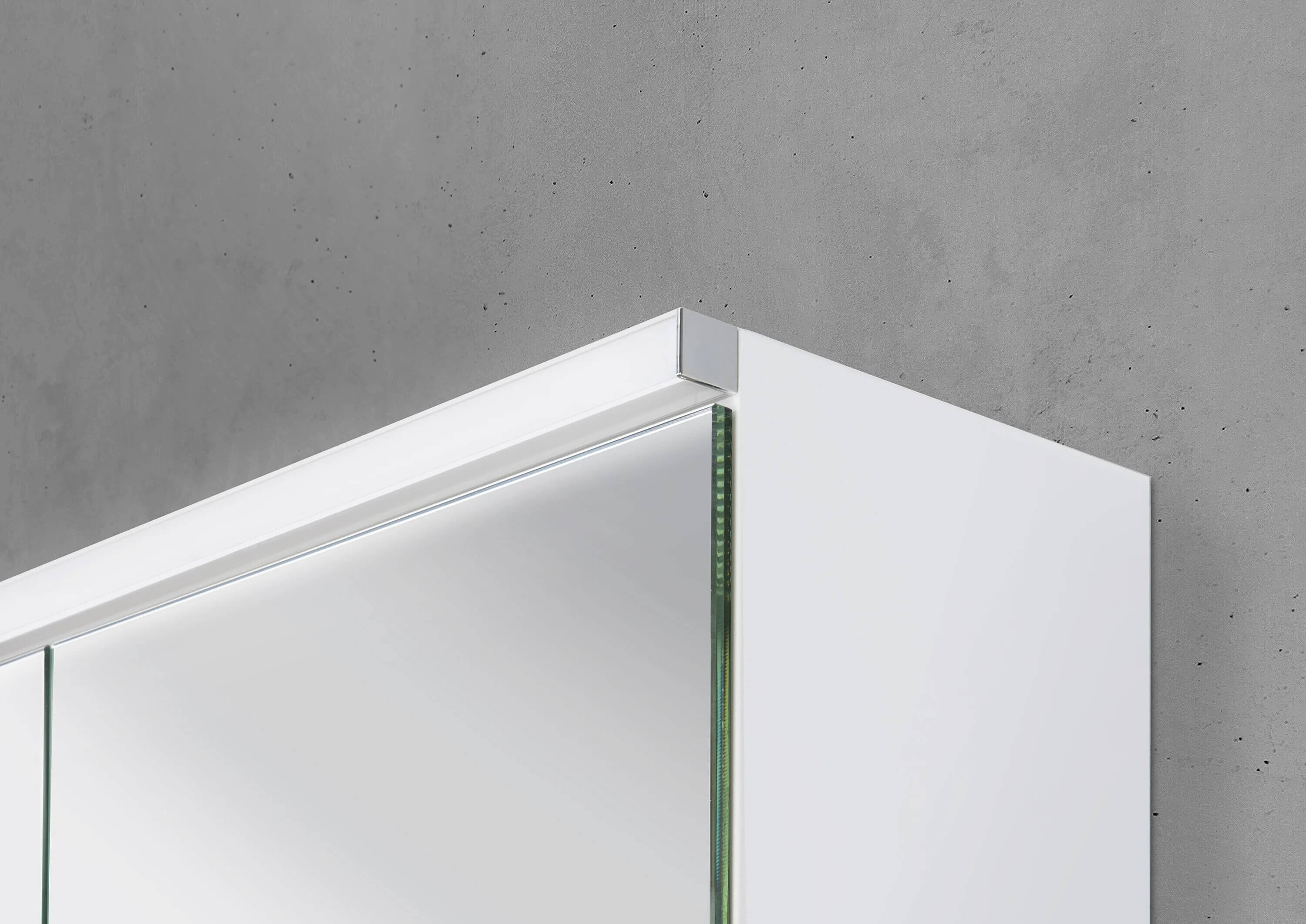 Barcelo Badmöbel Set 70 cm grifflos, mit Spiegelschrank Multi-LED