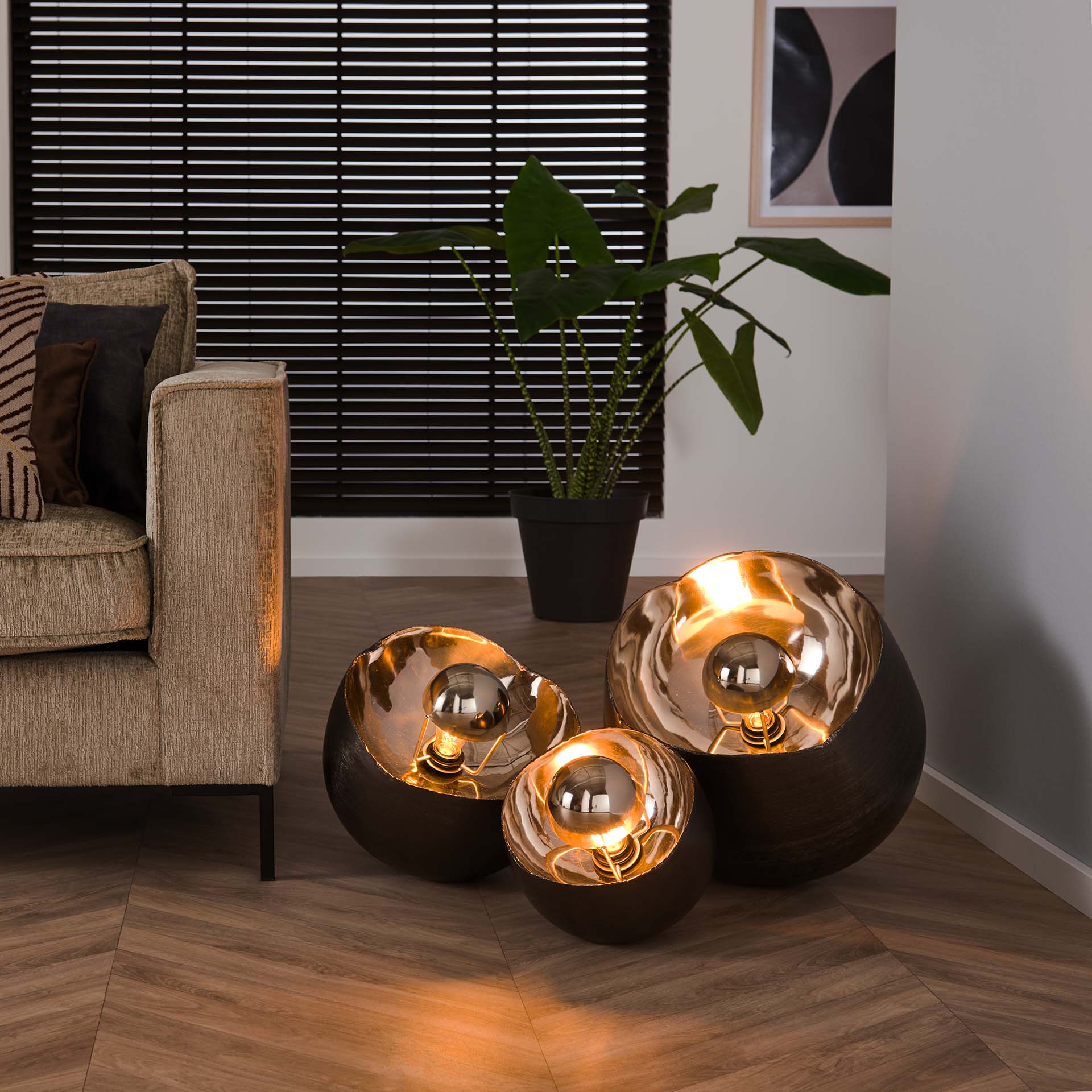 Design Tischlampe MIRROR M 28 cm
