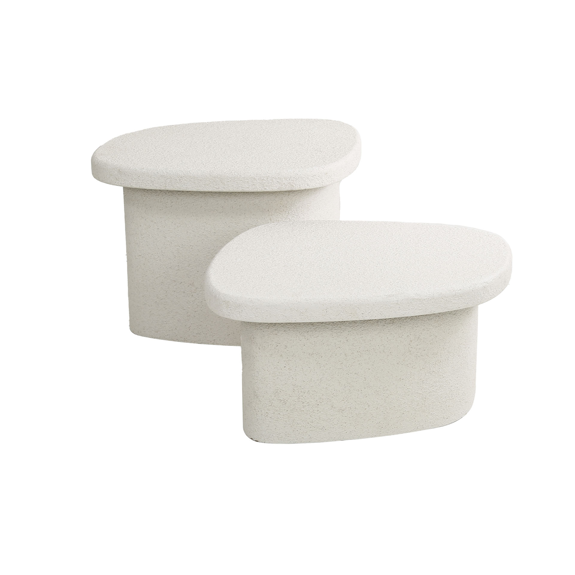 HOME-DESIGNS Couchtisch Set Flora Hartholz (4er Set)