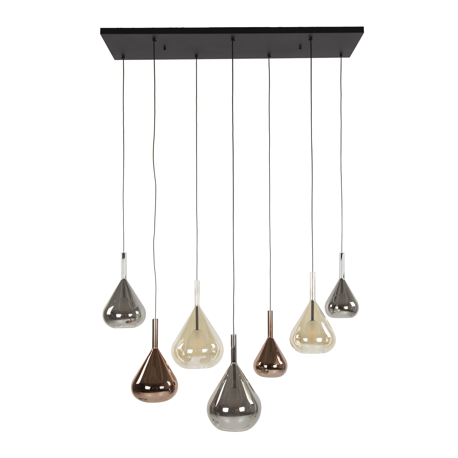 Home-Designs Hängelampe „Wings Mix Glass“ – Stilvolle Beleuchtung mit farbigen Glasschirmen
