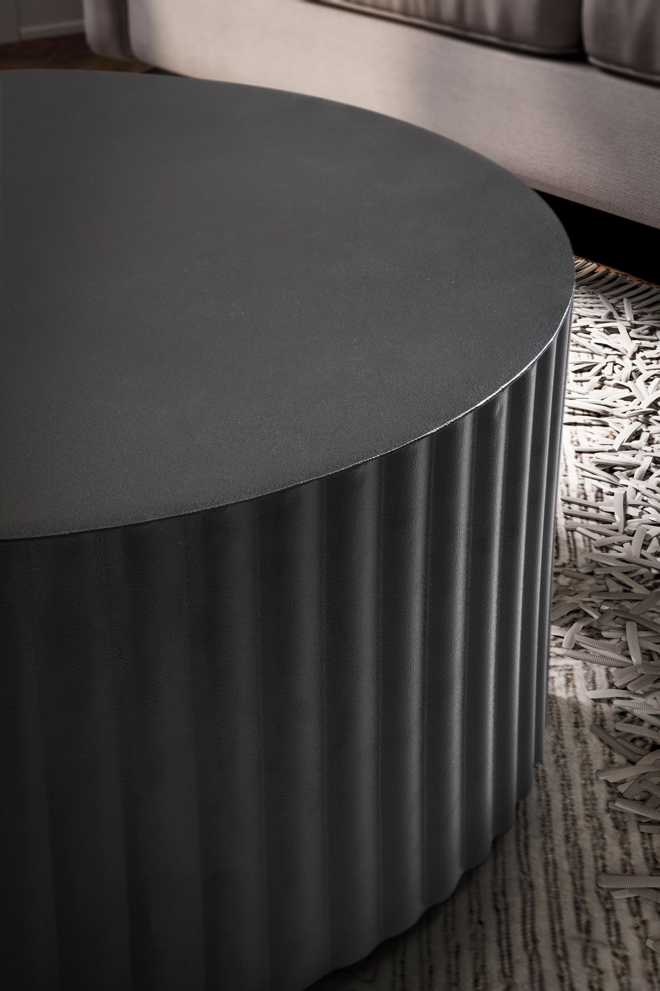 87529-WOHNLING-Couchtisch-67x67x31-cm-Metall-Schwarz-Sofatisch-Rund---Design-Wohnzimmertisch-mit-Wellen-Muster---Kaffeetisch-Eisen-in-Lamellen-Optik---Kleiner-Tisch-Beistelltisch-Wohnzi_1.jpg