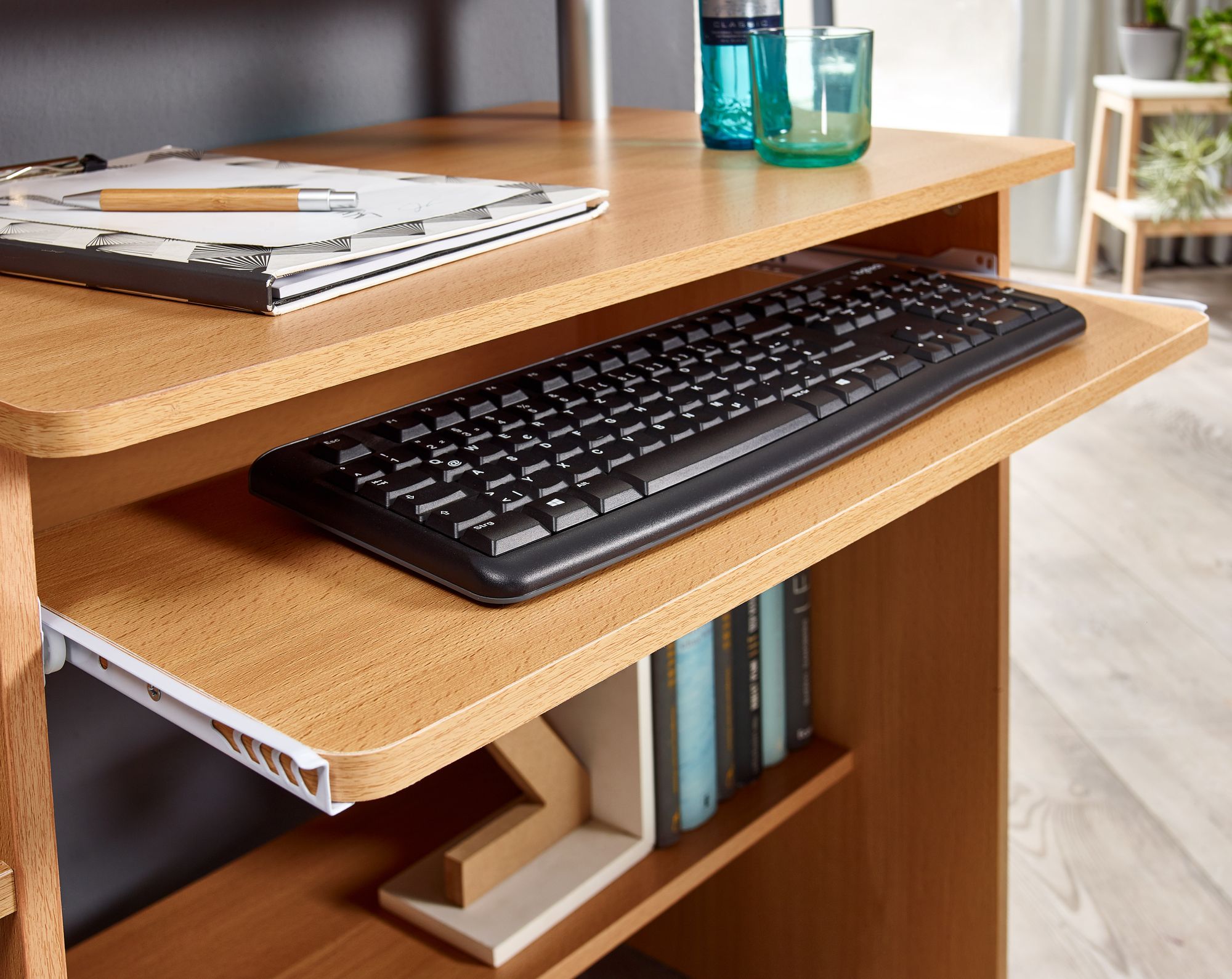 36971-WOHNLING-Computertisch-WL1-163-Buche-94x90-5x48-5-cm-Laptop-Tisch-Modern-mit-Tastaturauszug---PC-Tisch-mit-Drucker-Ablage-platzsparend---Schreibtisch-fuer-kleine-Raeume-mit-Ablage_6.jpg