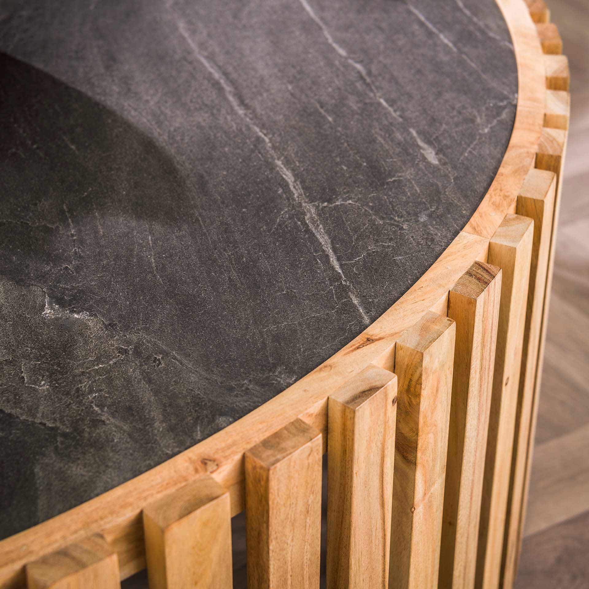 Home Designs Couchtisch Ø120 slate rund / Shiefer