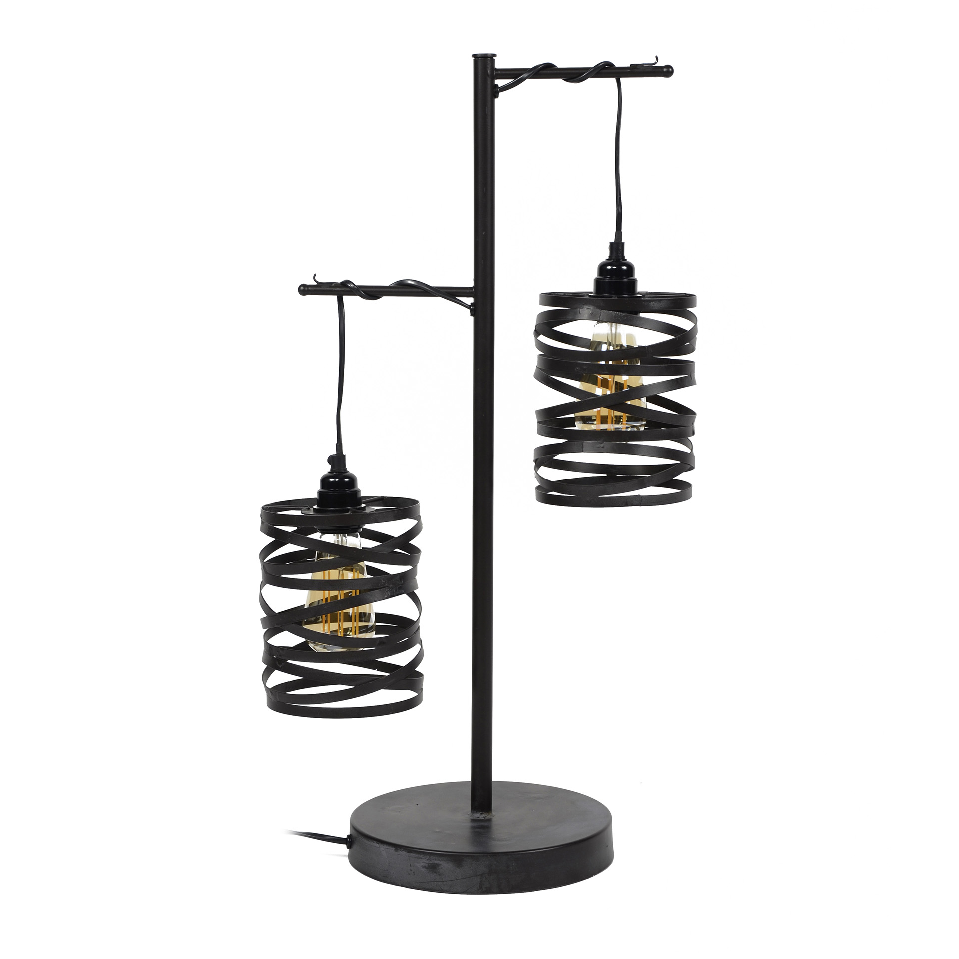 Tischlampe JOK 2-flammig grau