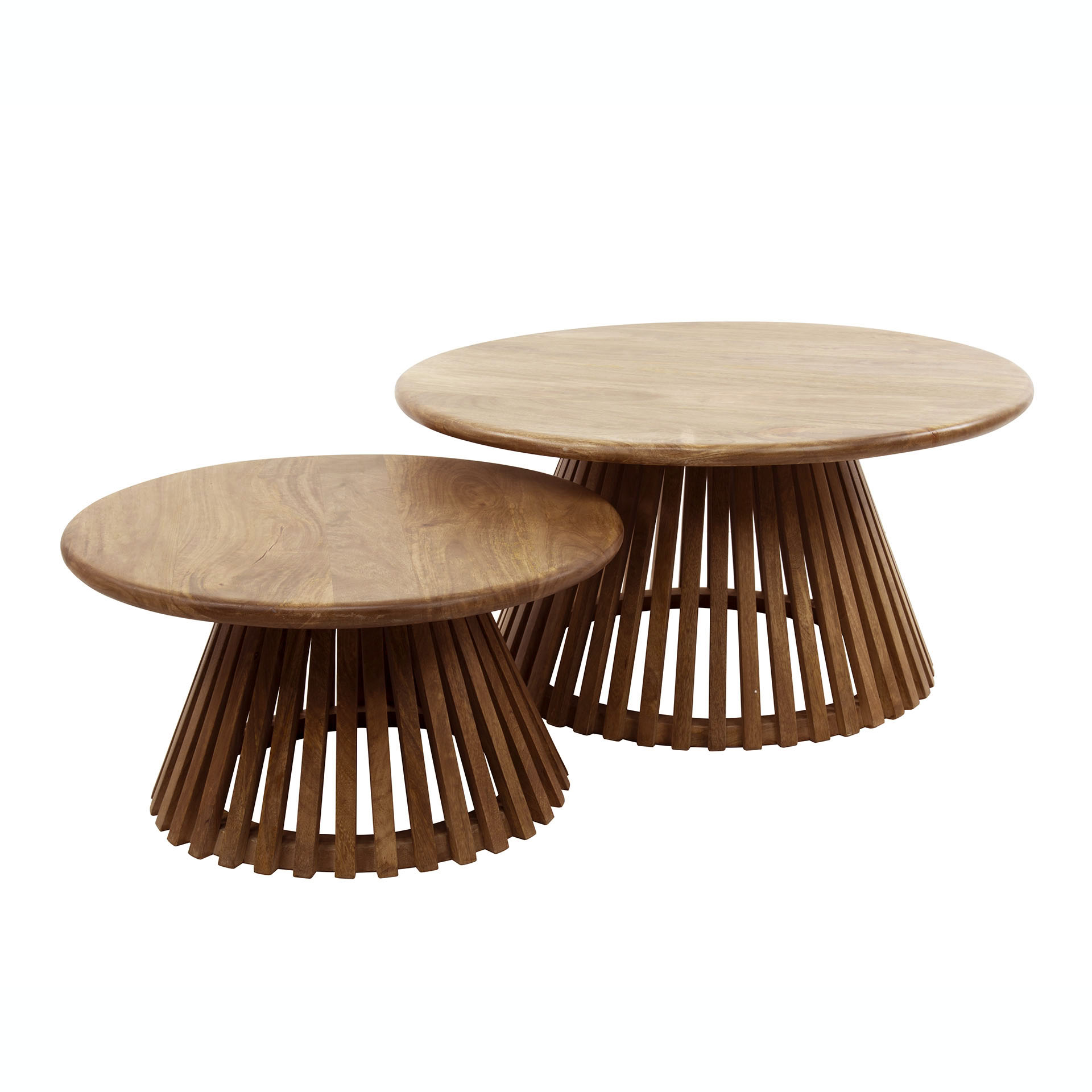 Design Couchtisch TACCO Rund Mangoholz