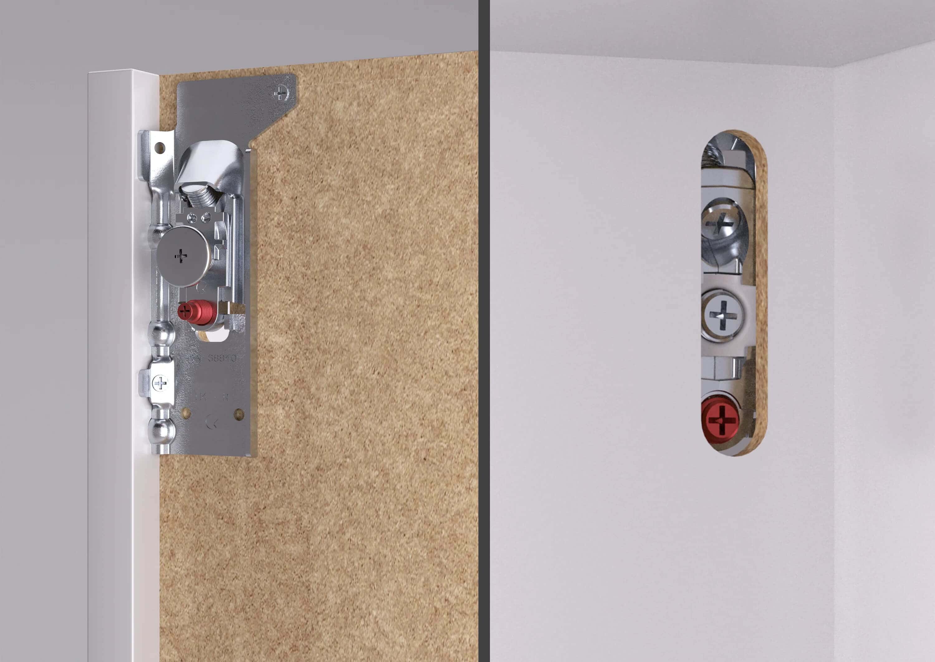 Barcelo Badmöbel Set 70 cm grifflos, mit Spiegelschrank Multi-LED