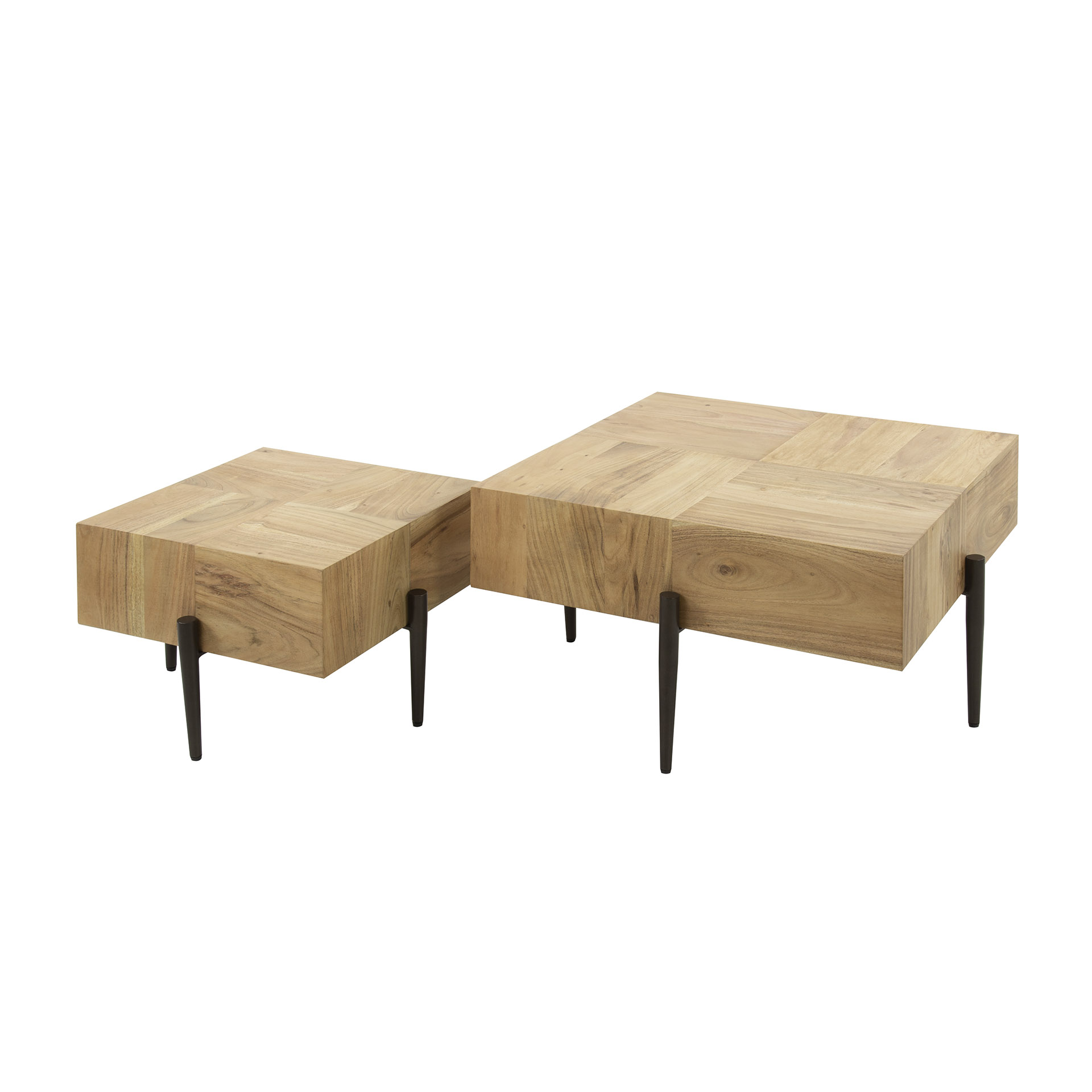 Couchtisch-Set Blocks aus Akazienholz